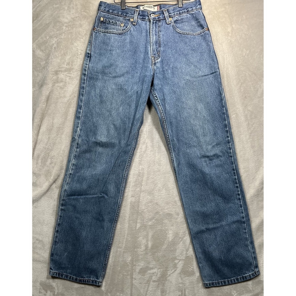 Levis 550 Jeans Mens 32x32 Blue Relaxed Fit Medium Wash 100% Cotton